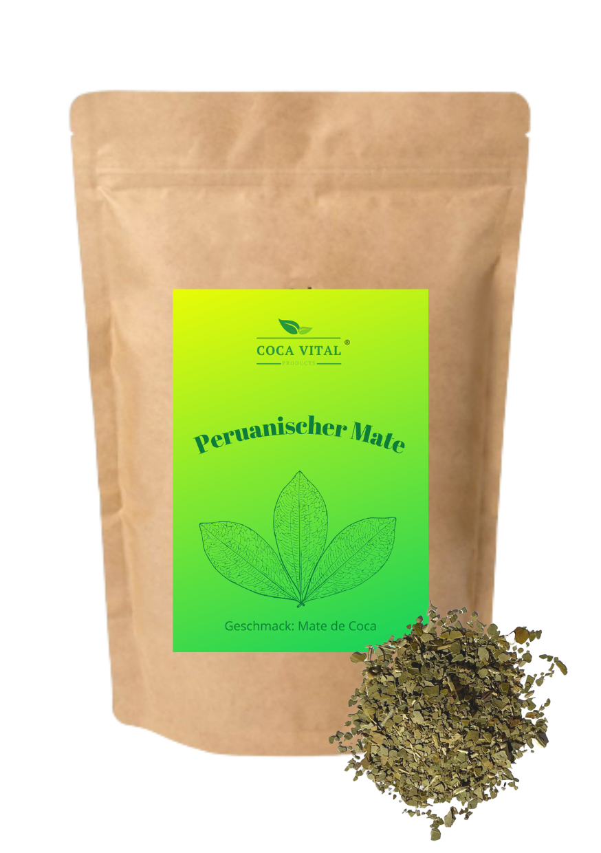 Lose Teeblätter des Peruanischen Mate Tee mit Mate de Coca Aroma.